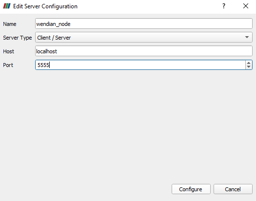 ParaView Edit Server Configuration Setup