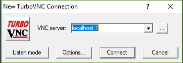 Input for VNC Connection